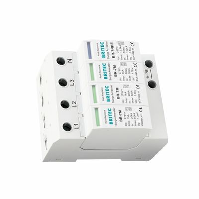 Protezione AC Surge Protector AC SPD 3P+NPE 275V Iimp:7kA Protezione Casa Fulmine Dispositivo Scaricatore Bassa Tensione