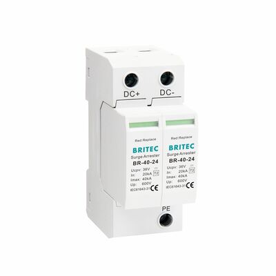BR-40 24 Telecamera DC SPD Dispositivo di protezione contro le sovratensioni di terra Protezione contro le sovratensioni di terra Dc Spd Tipo 2 sorveglianza di sicurezza DC Power Surge Protector
