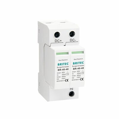 BR-40 24 Telecamera DC SPD Dispositivo di protezione contro le sovratensioni di terra Protezione contro le sovratensioni di terra Dc Spd Tipo 2 sorveglianza di sicurezza DC Power Surge Protector