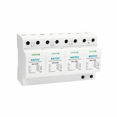 BR-25M 3+1 150V 275V 320V 440V Dispositivo di protezione contro le sovratensioni Difesa contro le sovratensioni di tipo 1 SPD Fornitore di protezione contro le sovratensioni di potenza in tre fasi Überspannungsableiter