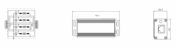 BR-POE-M Dispositivo di protezione da sovratensione POE con corrente nominale 3kA montato su guida DIN e protezione IP20 per reti RJ45 Produttore di SPD industriali per telecomunicazioni