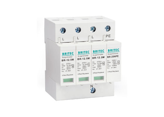 Alloggio del relé di massima B+C Thermalplastic di SPD Iimp 12.5kA T1+T2