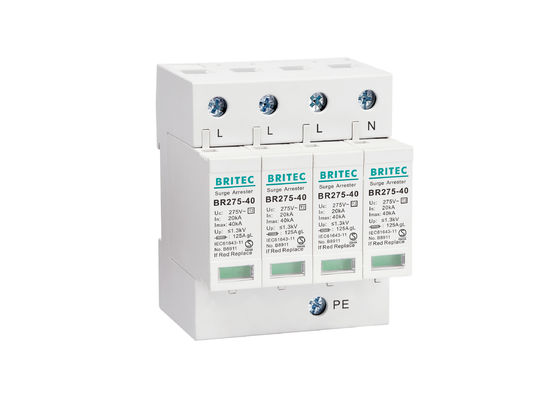 40kA produttore elettrotecnico trifase Plastic Thunder Arrester di CA SPD