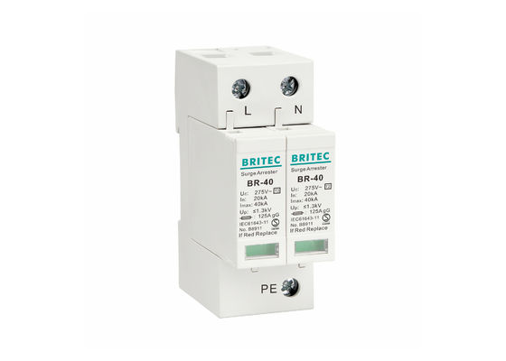 Tipo di monofase - relé di massima del fulmine del dispositivo di protezione di 2 impulsi