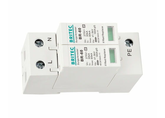 protettore di impulso elettrico di CA di monofase del relé di massima del fulmine di potere 60ka