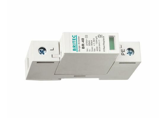 Sistema elettrico IEC61643 dell'anti fulmine della ferrovia di baccano del parafulmine di SPD 40kA 1P