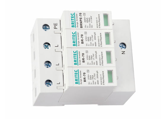 Scarico di sovratensione tipo 2 plug-in da 385V 70kA per sicurezza AC