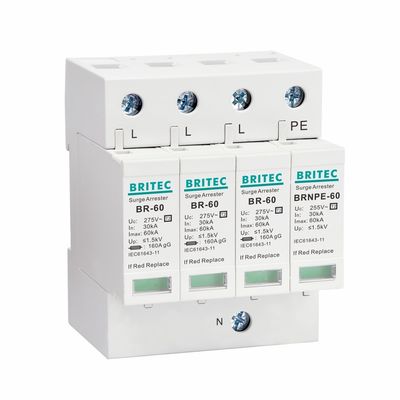 BR275-60 2P 2P ac SPD 60kA 2P Dispositivo di protezione contro le sovratensioni a fase singola (SPD) Dispositivo di protezione contro le sovratensioni