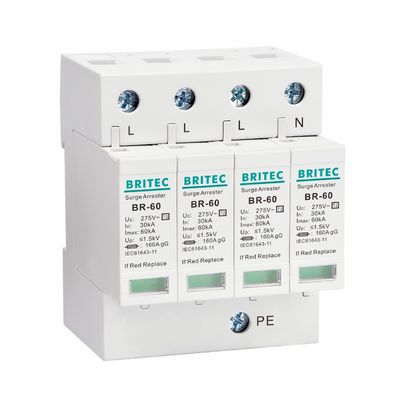 BR275-60 2P 2P ac SPD 60kA 2P Dispositivo di protezione contro le sovratensioni a fase singola (SPD) Dispositivo di protezione contro le sovratensioni