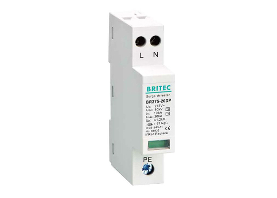 Tipo 3 SPD 10kV del dispositivo di protezione dell'impulso della classe D 20kA di IEC 61643-11